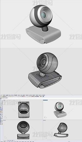 摄像头3d模型下载3dm max obj-编号18981462-电子产品-